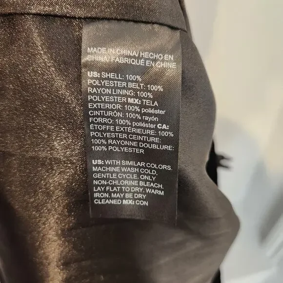 White House Black Market fit and flare black lace dress size 12 - Picture 8 of 8